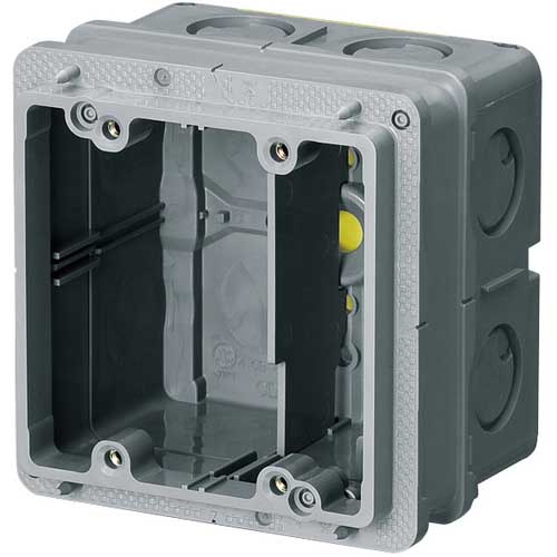 未来 埋込四角アウトレットボックス中極深形(2個用塗代カバー付) CDO-4C12P2M