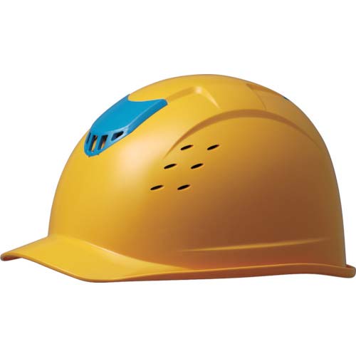 ミドリ安全 ABS製ヘルメット 高通気タイプ イエロー/ブルー SC-13BVRA-KP-Y/BL【納期目安:30日前後】