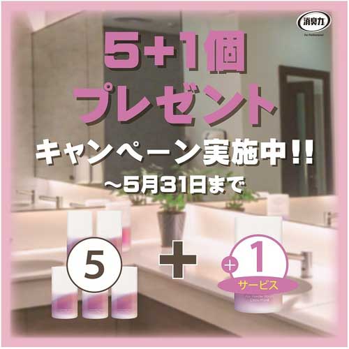 エステー 【キャンペーン品】消臭力業務用 リキッドタイプ トイレ用 For Powder Room クラッシィフローラル(5個+1個サービス) ST13174CP