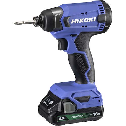 HiKOKI 18Vコードレスインパクトドライバ 2.0Ahリチウムイオン電池1個仕様 FWH18DA(BG)