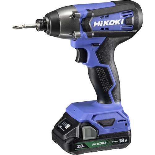 HiKOKI 18Vコードレスインパクトドライバ 2.0Ahリチウムイオン電池2個仕様 FWH18DF(2BG)