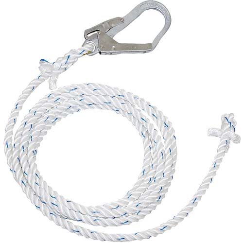 藤井電工 ツヨロン 昇降移動用親綱ロープ 母線ロープ L-15 三つ打ちナイロンロープφ16×15m L-15-BX