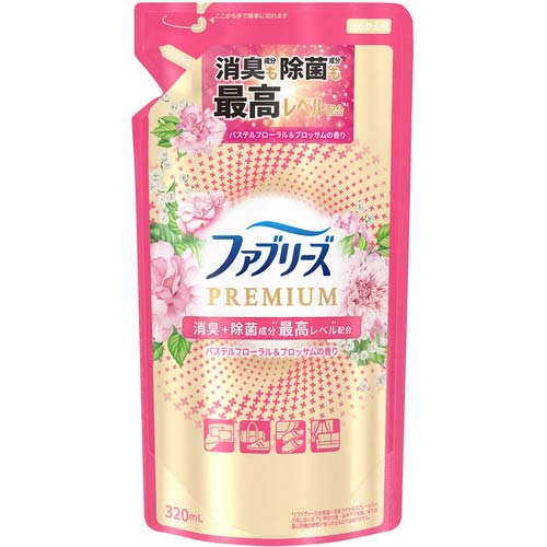 P&G 消臭剤 ファブリーズ PREMIUM パステルフローラル&ブロッサムの香り つめかえ用 320ml 233387