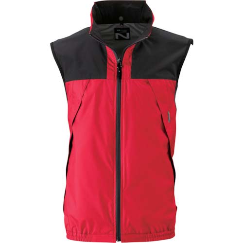 NSP NC-1122 Nクールウェア ベスト 上部ファン(服 M) レッド・チタン・タチエリ 8213413