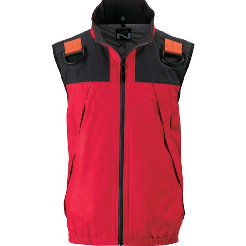 NSP NC-1131 Nクールウェア ベスト フルハーネス (服 M) レッド 