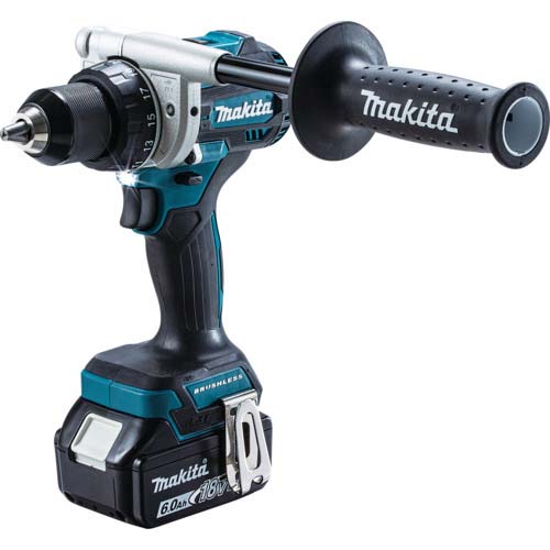 マキタ 充電式ドライバドリル 18V 最大トルク140N・m グリップ付き 6.0 