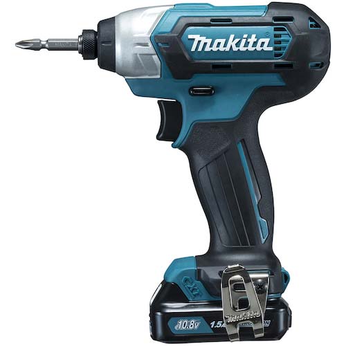 マキタ 充電式インパクトドライバ 10.8Vスライド式 110N・m 青 1.5Ah 