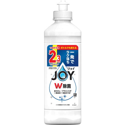 P&G 食器用洗剤 ジョイ W除菌 さわやか微香 キャップ付き つめかえ用 300ml 239075