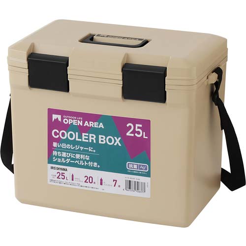 アイリスオーヤマ 202874 クーラーボックス 25L ベージュ CL-25