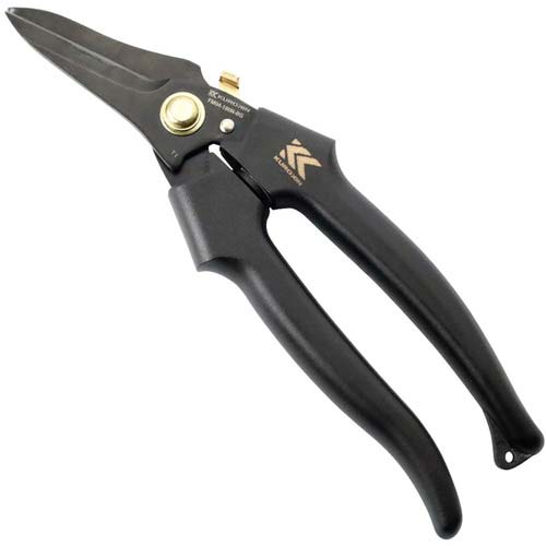 フジ矢 電工ストレートバサミロック付き(黒金) FM04-180NL-BG