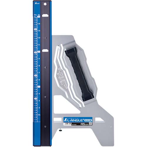 シンワ 丸ノコガイド定規 エルアングル PLUS 併用目盛 左きき用 45cm 73344
