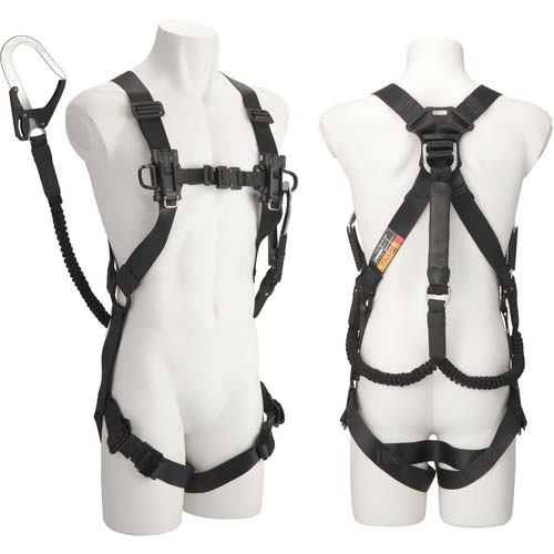 タジマ セフハーネスB 蛇腹L4ダブルセット 黒 A4SFBJR-WL4BK