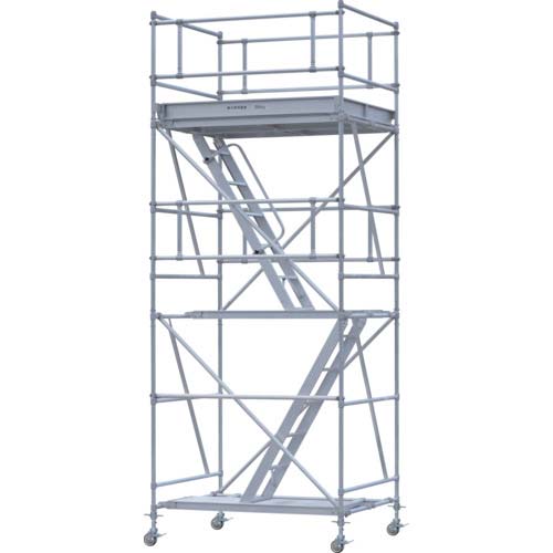 PiCa パイプ製足場PSW型ベース付き 1段 PSW-15018-1AB