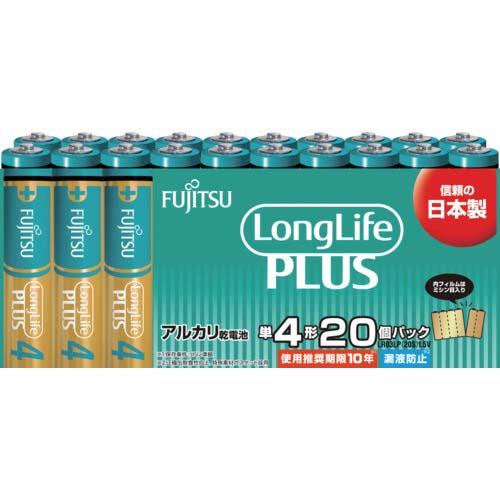 FDK アルカリ乾電池単4 Long Life Plus 20個パック LR03LP(20S)