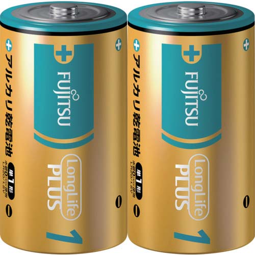 FDK アルカリ乾電池単1 Long Life Plus 2個パック LR20LP(2S)