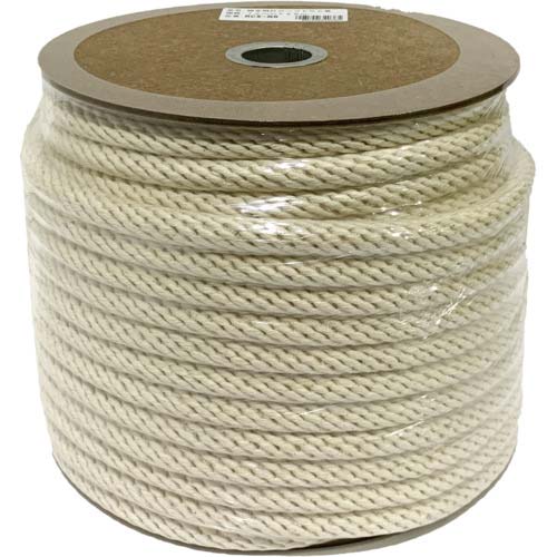 ユタカメイク ロープ 綿金剛打ロープドラム巻 12mm×45m PRCX-N6