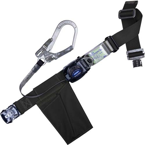 藤井電工 ツヨロン 胴ベルト型墜落制止用器具(巻取タイプ)ロック機構なし リトラ 黒 Mサイズ 幅50MM×長さ1200MM ワンタッチバックル仕様 TB-RN-OT590SV-BLK-M-JAN-BP