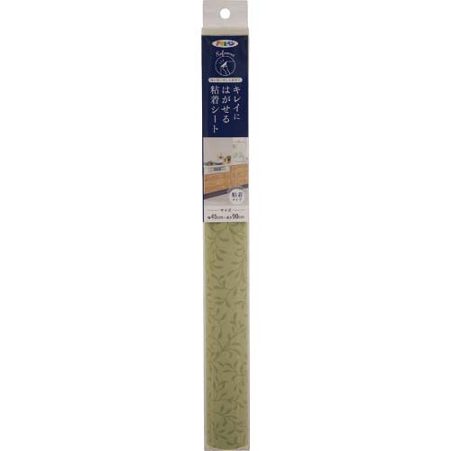 アサヒペン キレイにはがせる粘着シート 45CMX90CM RF-204リーフ 144331
