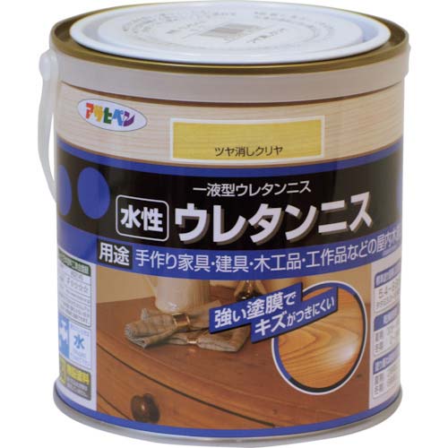 アサヒペン 水性ウレタンニス 0.7L つや消しクリヤ 447562