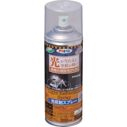 アサヒペン 光反射スプレー 300ML 白 501493