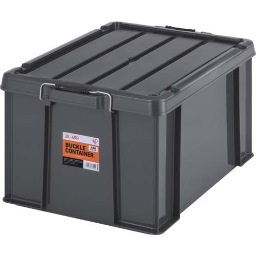 アイリスオーヤマ 299208 バックルコンテナ BL-65R チャコールグレー BL-65R-TH