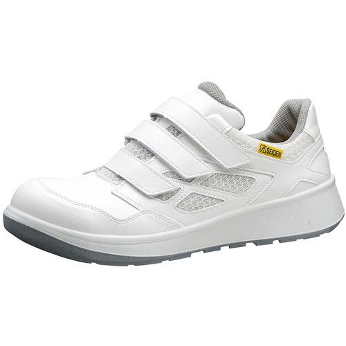 ミドリ安全 静電セフティスニーカー G4シリーズ(バンドタイプ) G4695静電ホワイト 26.5cm G4695-SEIDEN-W-26.5