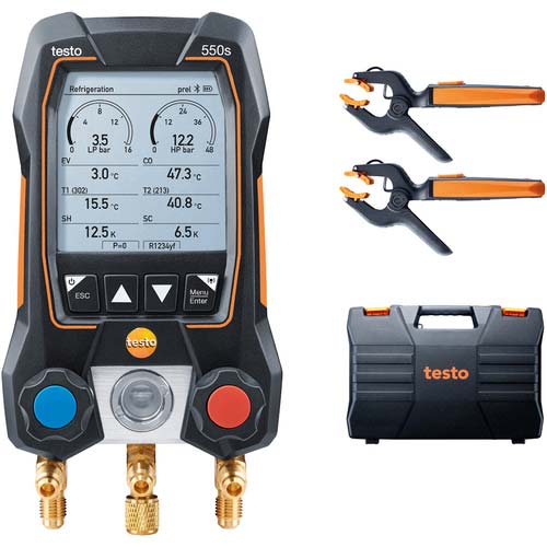 TESTO デジタルマニホールド 550s セット 0564 5502 55