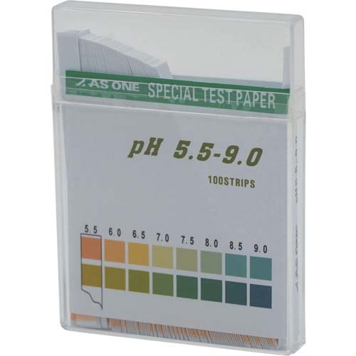 AS pH試験紙 スティックpH5.5-9.0 (100枚入) 1-1267-05