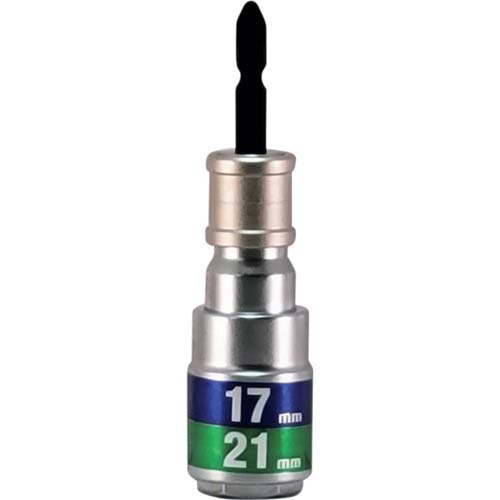 MUSTTOOL 軸交換式落下防止ダブルソケット6/12角 差込6.35x対辺17/21mm×全長110mm RBS1721O-612K 19963
