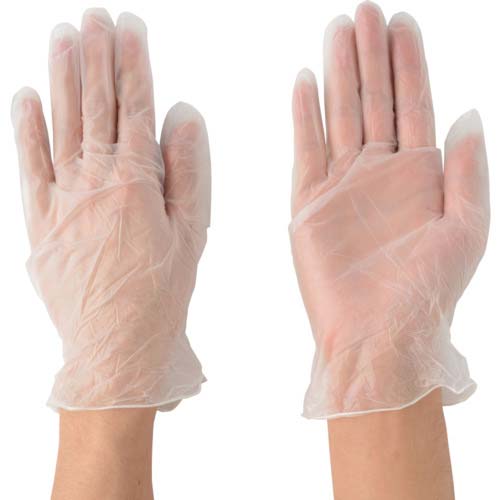 川西 ビニール使いきり手袋 100枚入 2026-L