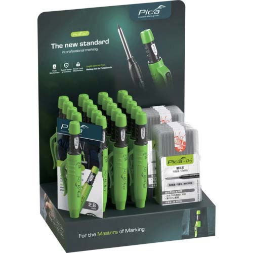 ピカマーカー 建築用シャープペンシル“Dry” 箱入りセット 302103