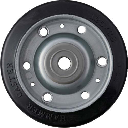 ハンマー S型 ゴム車 125mm 車輪のみ 425S-R125