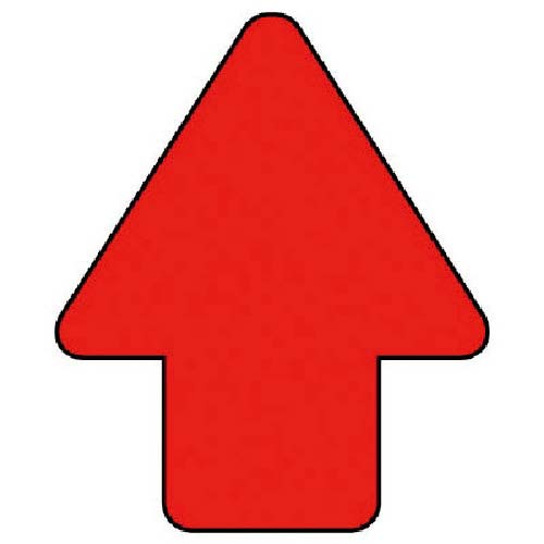 ユニット 矢印ステッカー 赤・10枚組・58X49 456-07