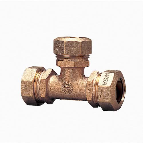 前澤給装工業 PE継手S型 チーズ 50×25 762014-50-25