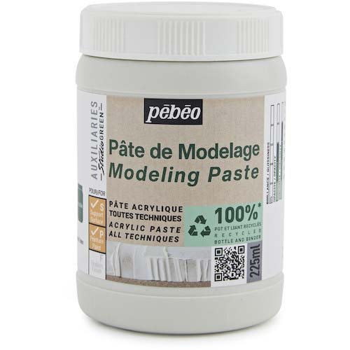 Pebeo スチューディオ グリーン アクリリック モデリングペースト 225ml 818663