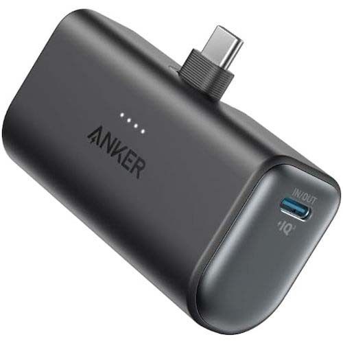 Anker モバイルバッテリー Nano Power Bank (22.5W, Built-In USB-C Connector) ブラック A1653011