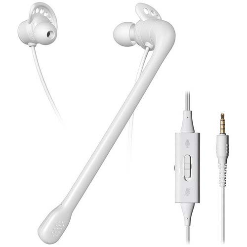 オーディオテクニカ インナーイヤーヘッドセット ATH-202COM WH