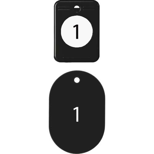 OP クロークチケット 1〜20番 黒 (20組入) BF-150-BK