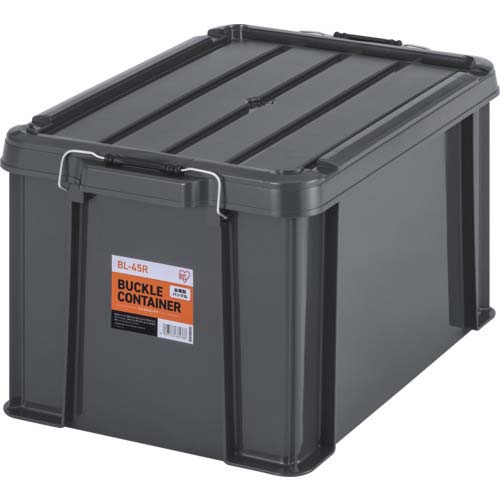 アイリスオーヤマ 299206 バックルコンテナ BL-45R チャコールグレー BL-45R-TH