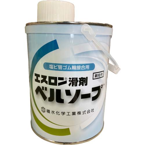 エスロン 滑剤ベルソープ(ゴム輪接続用) 刷毛付 1KG BSP1H
