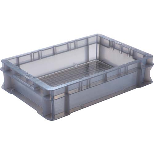 DIC エコシリーズF型コンテナF-8 外寸:W424×D291×H102.5 クリアブラック F-8 ECO CBK