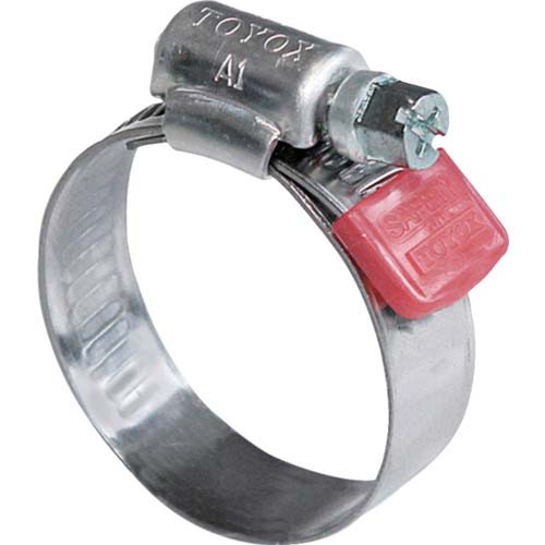 TOYOX ホースバンド(ケガ防止) セミステンレス製 セーフティ FS-22(10個入り) FS-22