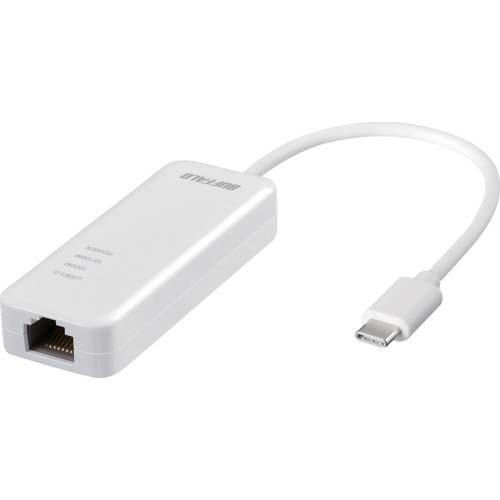 BUFFALO Giga対応 Type-C USB3.2(Gen1)用LANアダプター ホワイト LUA5-U3-CGTE-WH