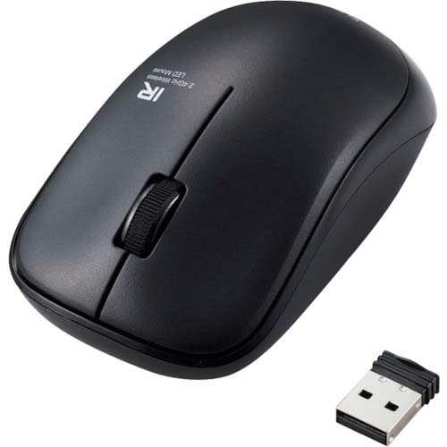 ELECOM IRマウス ENELOシリーズ 無線 3ボタン 省電力 静音ボタン 抗菌 ブラック M-IR07DRSKBK