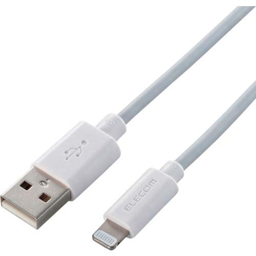 ELECOM Lightningケーブル スタンダード 1.0m ホワイト MPA-UAL10WH