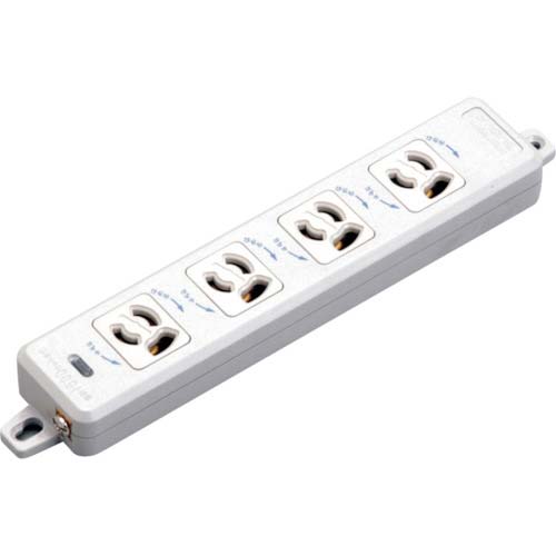 明工 OA用抜け止め接地タップ4コ口1m MR7904TJ1