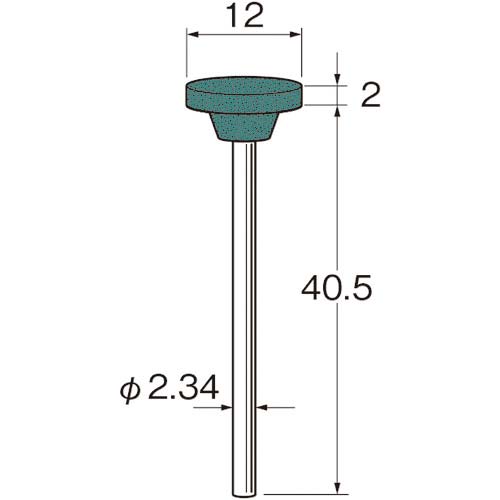 リューター 軸付シリコンゴム砥石 R1062