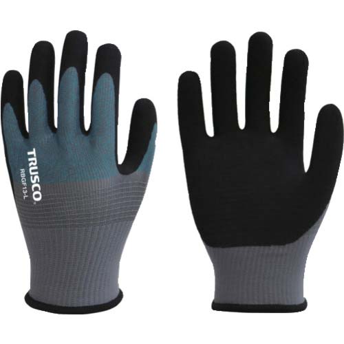 TRUSCO 天然ゴム背抜き手袋 薄手 13ゲージ Sサイズ RBGF13-S