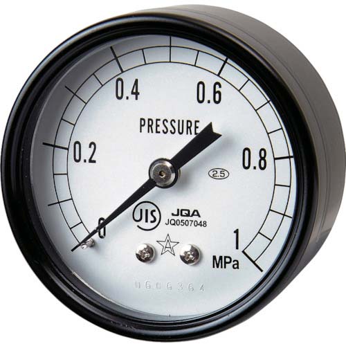 右下 圧力計 DT R1/4×50×0.25MPa S-130-R-0.25MPA