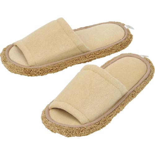 LEC 【激落ちくん】おそうじスリッパNEOベージュ S-534BE